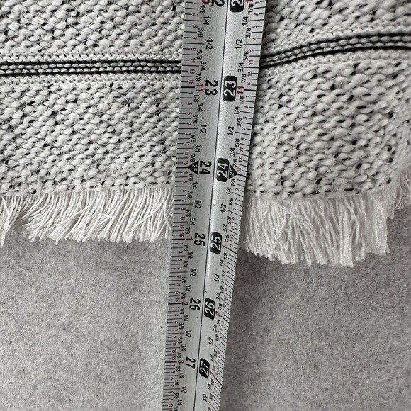 Talbot Top Womens XL Cotton‎ Raw Hem Striped Sweater Knit Blouse - Picture 12 of 14